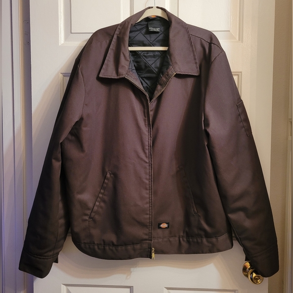 Dickies (Dark Brown) Men's Insulated Eisenhower Front-Zip Jacket - Picture 2 of 10